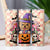 Retro Halloween Witch Yorkie Dog 20oz Sublimation Tumbler Wrap PNG