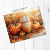 Fall Pumpkin Spice Cozy Mug & Pumpkin 20oz Sublimation Tumbler Wrap PNG