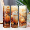 Fall Pumpkin Spice Cozy Mug & Pumpkin 20oz Sublimation Tumbler Wrap PNG