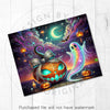 Neon Boo Season Ghosts & Pumpkin Halloween 20oz Sublimation Tumbler Wrap PNG