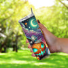 Neon Boo Season Ghosts & Pumpkin Halloween 20oz Sublimation Tumbler Wrap PNG