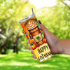 Happy Hallothanksmas Funny Christmas Halloween & Thanksgiving 20oz Sublimation Tumbler Wrap PNG