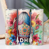 Powered by ADHD Neurodivergent Awareness 20oz Sublimation Tumbler Wrap PNG