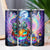 Boo Season Retro Ghost & Pumpkin Neon Halloween 20oz Sublimation Tumbler Wrap PNG