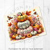 Thankful Grateful Blessed Thanksgiving Pumpkins 20oz Sublimation Tumbler Wrap PNG