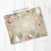 Boho Christmas Retro Winter 20oz Sublimation Tumbler Wrap PNG