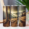 Mountain Hunting Scene, Outdoorsman or Hunter Theme 20oz Sublimation Tumbler Wrap PNG