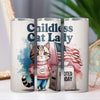 Childless Cat Lady Voting 20oz Sublimation Tumbler Wrap PNG