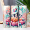 Volleyball Game Day Volleyball Mama Cheer 20oz Sublimation Tumbler Wrap PNG