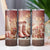 Cozy Pink Howdy Christmas Coquette Cowgirl Boots 20oz Sublimation Tumbler Wrap PNG