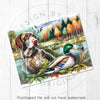 Rustic English Pointer Duck Hunting 20oz Sublimation Tumbler Wrap PNG