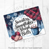 Sweaters, Snowflakes & Sleigh Bells Winter 20oz Sublimation Tumbler Wrap PNG