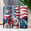 American Flag Rustic Patriotic 4th of July 20oz Sublimation Tumbler Wrap PNG