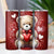 Cute Be Mine Valentines Teddy Bear 20oz Sublimation Tumbler Wrap PNG