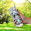 Funny Christmas Raccoon Pastel Festive But Feral 20oz Sublimation Tumbler Wrap PNG