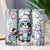 Funny Christmas Raccoon Pastel Festive But Feral 20oz Sublimation Tumbler Wrap PNG