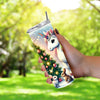 Rainbow Winter Wonderland Christmas Unicorn 20oz Sublimation Tumbler Wrap PNG