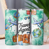 World Traveller Travel Agent 20oz Sublimation Tumbler Wrap PNG