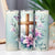 God is Good Cross with Lilies and Butterflies 20oz Sublimation Tumbler Wrap PNG