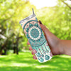 Boho Dreamcatcher Ocean & Floral 20oz Sublimation Tumbler Wrap PNG