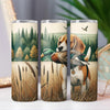 Beagle Duck Hunting, Scent Hound Dog with Mallard 20oz Sublimation Tumbler Wrap PNG