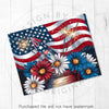 American Flag Rustic Patriotic 4th of July 20oz Sublimation Tumbler Wrap PNG