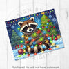 Baby Racoon in Christmas Christmas Lights 20oz Sublimation Tumbler Wrap PNG