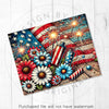 American Flag & Fireworks Patriotic 20oz Sublimation Tumbler Wrap PNG