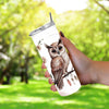 Baby Owl and Boho Feather 20oz Sublimation Tumbler Wrap PNG